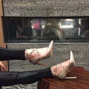 Valentino Garavani Rockstud Ankle Strap Stiletto